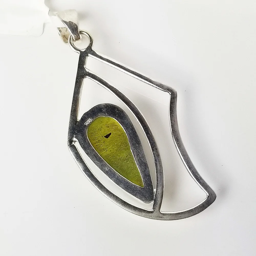 TITANIUM DRUZY GEMSTONE 925 SILVER PENDANT - Picture 6 of 11